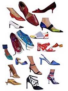 Red shoes! Prints on shoes, Nine West is selling retro shoes to celebrate 40 years